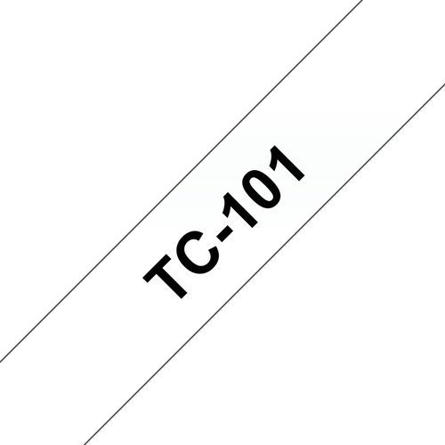 [ING-TC101] TC-101 LAMINATED TAPE 12MM F/PT BLACK ON COLORLESS